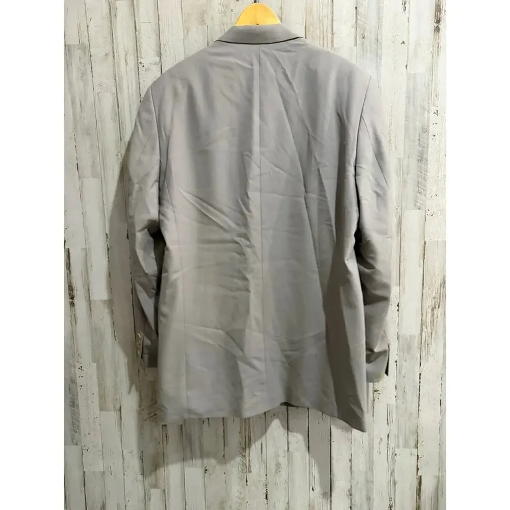 Ralph Lauren Men's Gray‎ Wool Blend Blazer Jacket Size 42L Formal